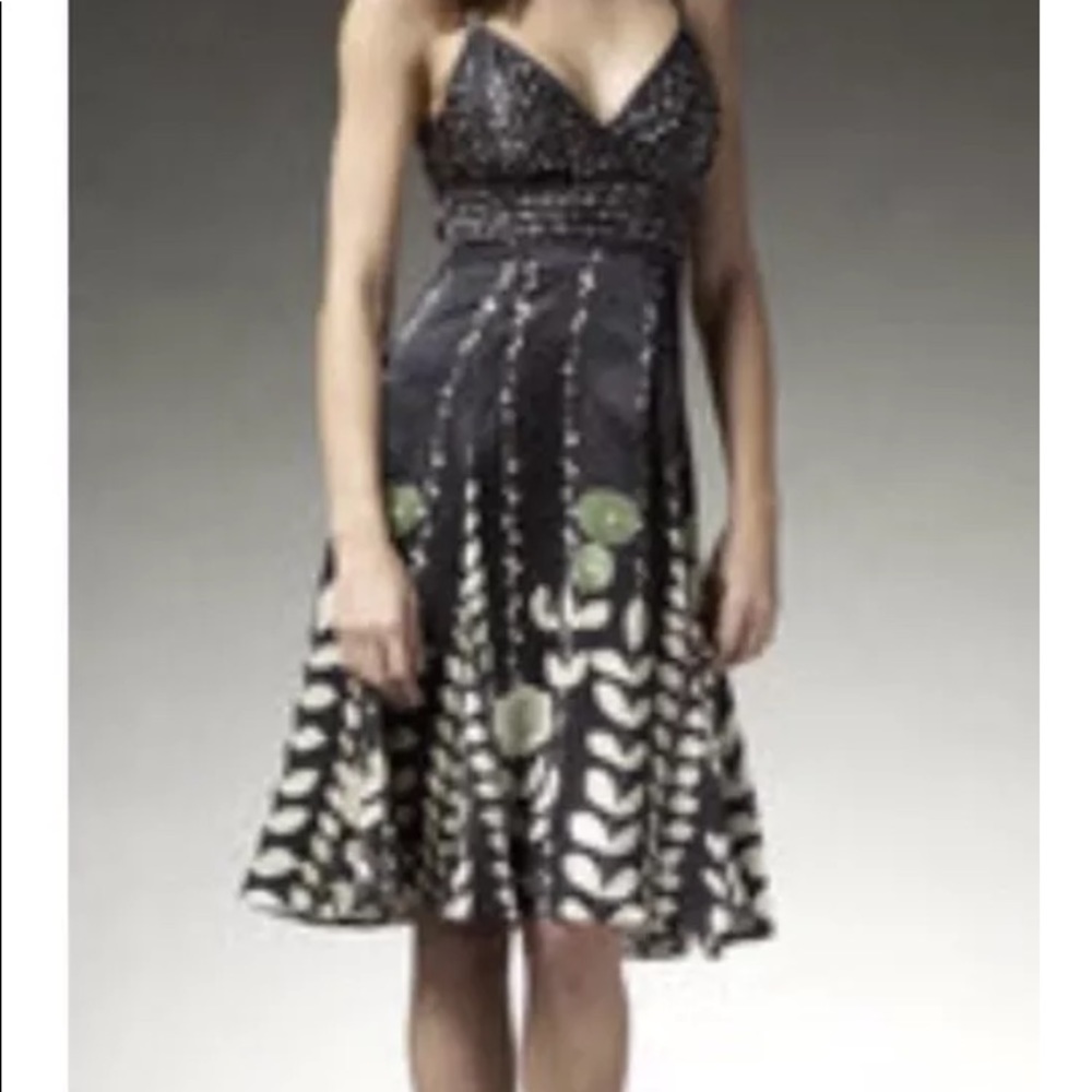 Beautiful Ted Baker Black Silk Dress. Size 3.